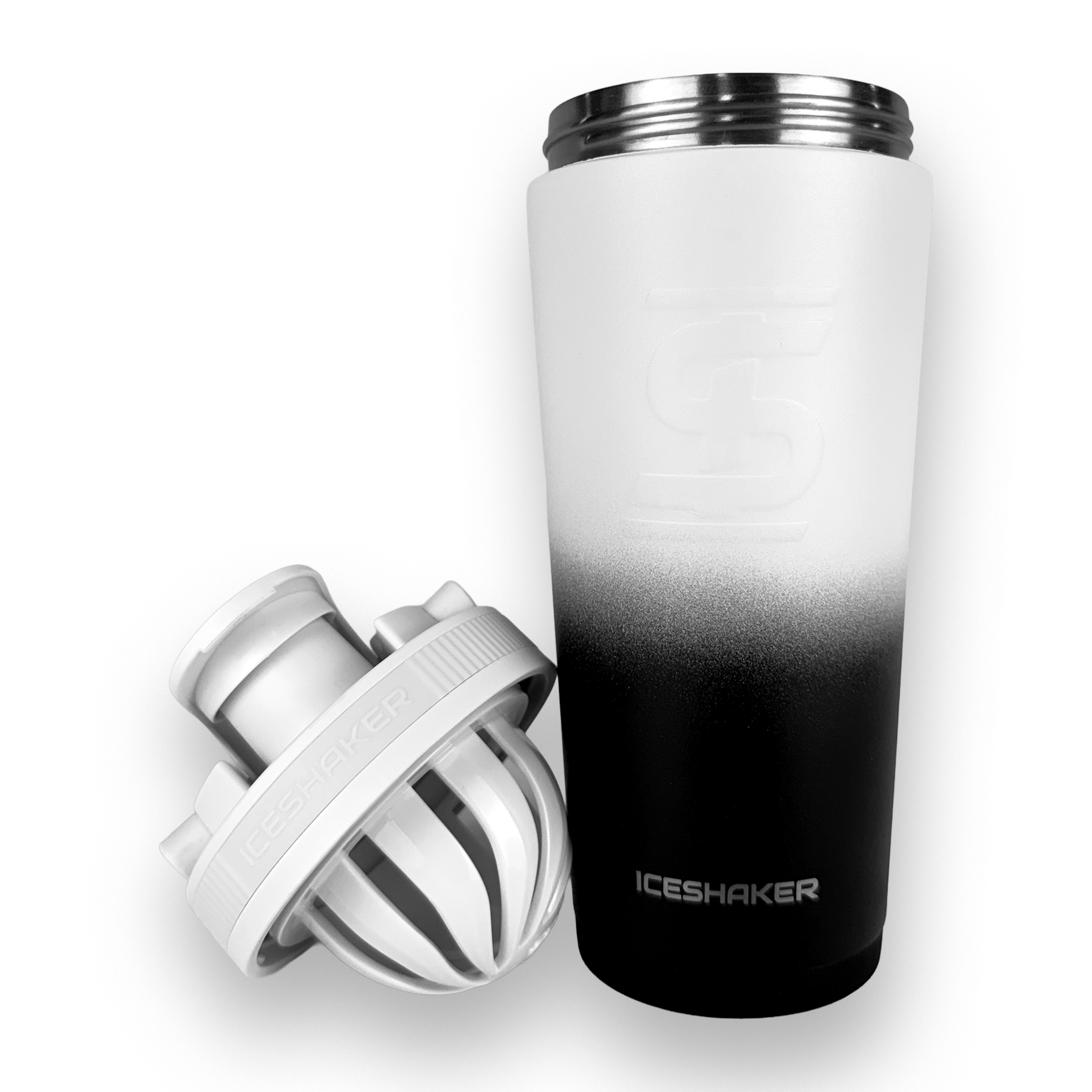 Iceshaker Termo Shaker 768ml Black & White - https://www.iceshaker.com/