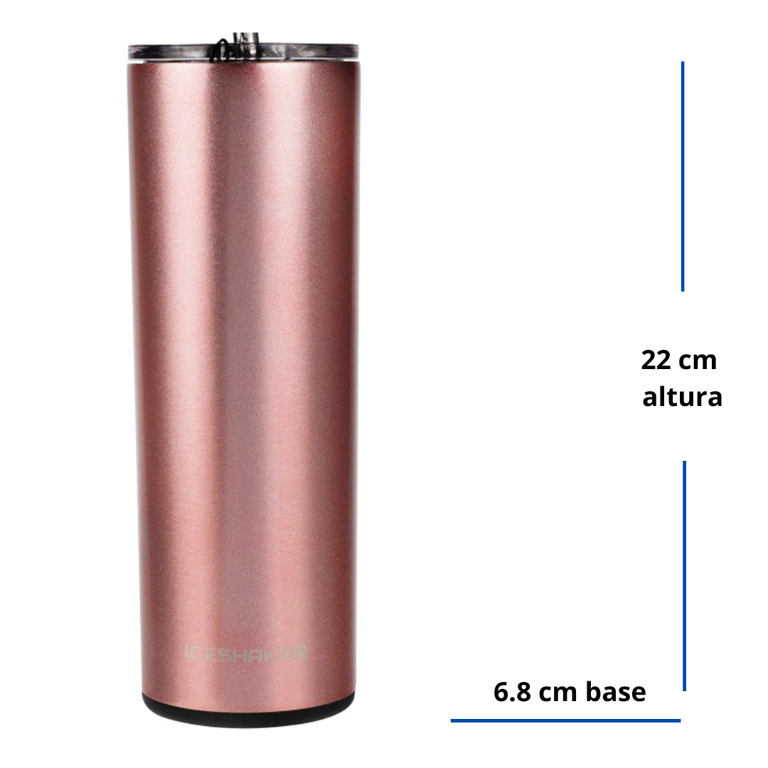 Vaso Skinny 591ml - Rosa Oro - https://www.iceshaker.com/
