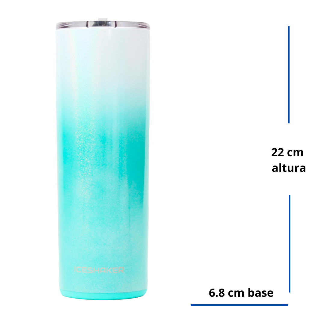 Vaso Skinny 591ml Mint White - https://www.iceshaker.com/