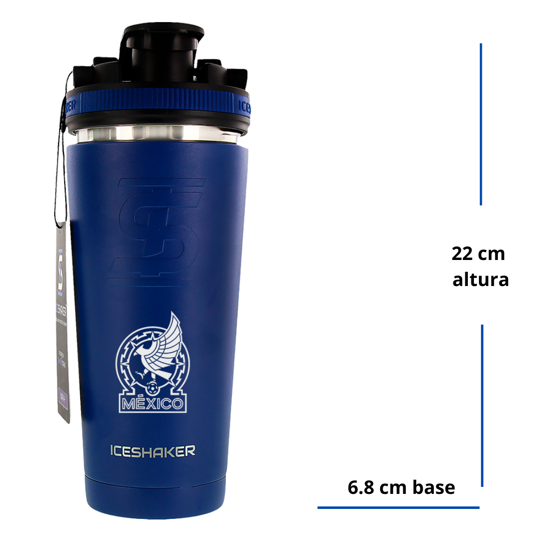 Termo Shaker 768ml Selección Mexicana - Azul Navy - https://www.iceshaker.com/