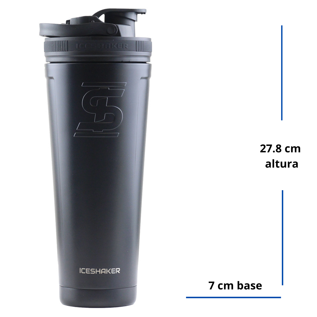 Iceshaker Termo Shaker  1 litro  Negro - https://www.iceshaker.com/